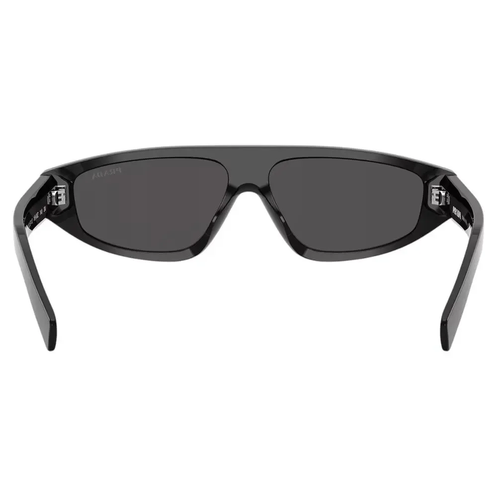 New PRADA Sunglasses Black Gray Lens 57-13-140 Authentic Prada - Picture 3 of 6